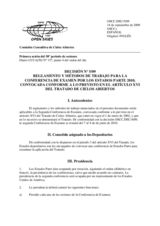 Decision No. 5/09, Rules of Procedure and Working Methods for the 2010 Review Conference of the States Parties under Article XVI of the Treaty on Open Skies (es)
