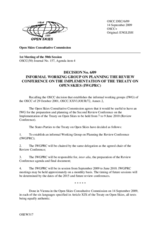 Decision No. 6/09, Informal Working Group on Planning the Review Conference on the implementation of the Treaty on Open Skies (IWGPRC)