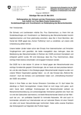 Statement by the Delegation of Switzerland, also on behalf of Liechtenstein, in response to the report by the Special Representative and Co-ordinator for Combating Trafficking in Human Beings, Maria Grazia Giammarinaro (de)