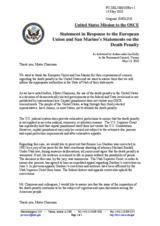 Statement by the Delegation of the United States in response to the statements by the Spanish Presidency of the Council of the European Union and by the Delegation of San Marino on the death penalty in the United States of America