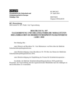 Decision No. 937, Agenda and Organizational Modalities of the 2010 Annual Security Review Conference (ASRC) (de)