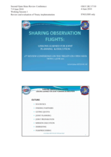 Presentation by Hungary and Germany, LtCol. Gabor Szucs, Sharing Observation Flights: Lessons learned for Joint Planning and Execution
