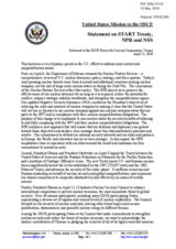 Statement by the Delegation of the United States on the Nuclear Posture Review, the Strategic Arms Reduction Treaty and the Nuclear Security Summit