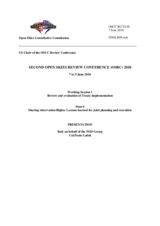 Presentation by Italy on behalf of the POD Group, Col. Paolo Latini, Item 6, Sharing observation flights - Lessons learned for Joint Planning and Execution