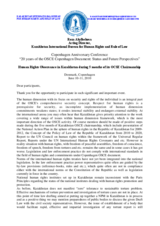 Contribution by Ms. Akylbekova, Acting Director of the Kazakhstan International Bureau for Human Rights and Rule of Law