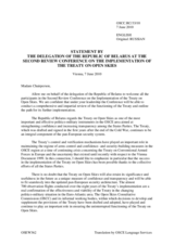 Opening Statement by Belarus