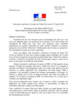 Opening Statement by France, Mr. Didier Gonzalez (fr)