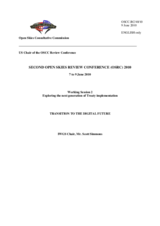 Presentation on Transition to the Digital Future by IWGS Chair Mr. Scott Simmons