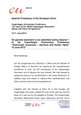 EU General Statement on Democratic Processes - Elections and Human Rights
