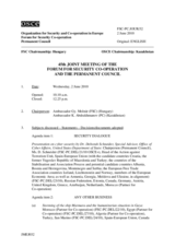 Journal of the 45th Joint Meeting of the Forum for Security Co-operation and the Permanent Council