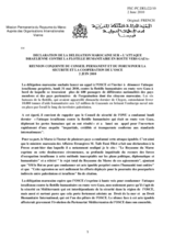 Statement by the Delegation of Morocco on the storming of the ship Marmara and the humanitarian situation in Gaza