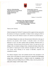 Statement by Amb. Gilbert Galanxhi, Albania