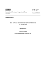 Opening Statement by Belarus (ru)