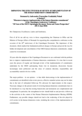 Statement by Amb. PrzemysÃ…'aw Grudzinski, Poland, on Measures to Improve Implementation of the Human Dimension Commitments