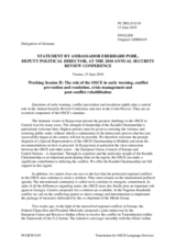 Statement by Deputy Political Director Mr. Eberhard Pohl, Germany