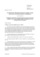 Statement by Austria