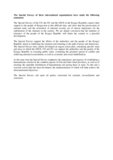 Statement by the the OSCE Chairperson-in-Office Special Envoy Zhanybek Karibzhanov, the UN Special Representative Miroslav Jenca and the EU Special Representative Pierre Morel