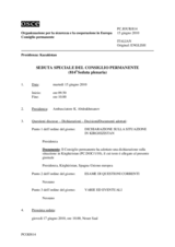 Journal of the 814th Special Plenary Meeting of the Permanent Council (it)