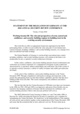 Statement by Germany