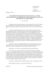 Presentation by Italy, General Landi