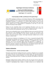 Perception Paper by the OSCE Chairmanship and Denmark