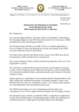 Opening Statement by Azerbaijan