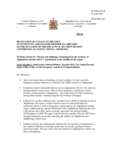 Statement by Amb. Fredericka Gregory, Canada