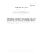 Schedule of Side Events