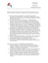 Recommendations relating to intolerance and discrimination on the ground of sexual orientation, gender identity and gender expression