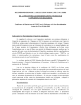 Recommendations by the Delegation of Morocco