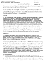 Submission on Kazakhstan by LGBT Organization Labrys Kyrgyzstan and the Sexual Rights Initiative