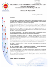 Recommendation for the Civil Society Meeting by COJEP International