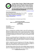 Statement by the Federation of the Western Thrace Turks in Europe