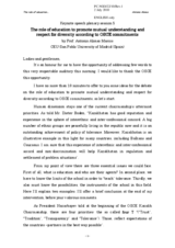 Introductory Statement by Mr. Antonio Alonso Marcos, San Pablo University, Spain