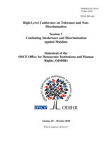 Statement by the ODIHR