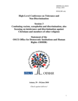 Statement by the ODIHR