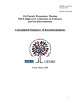 Consolidated Summary of Recommendations