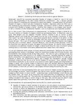 Contribution by Forum 18