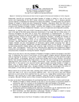 Contribution by Forum 18