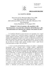 Statement by H.E. Bishop Mario Toso, Holy See (it)