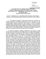 Statement by H.E. Bishop Mario Toso, Holy See