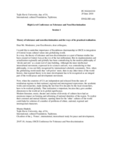 Theory of tolerance and non-discrimination and the way of practical realization, Tajik-Slavic University, Dep. of IA, International, Cultural Foundation, Tajikistan