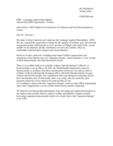 Contribution by KPH - Campaign Against Homophobia, Nationwide LGBT Organization, Poland