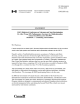 Statement by Ms. Wong, MP, Parliamentary Secretary for Multiculturalism, Canada