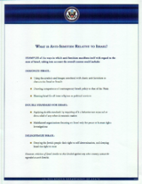 Bullet Points on Anti-Semitism