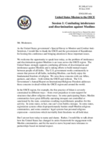 Statement by Special Envoy Hannah Rosenthal