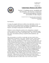 Statement by Deputy Head of Mission Pamela Spratlen