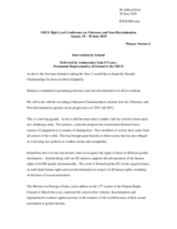 Statement by Amb. Eoin O'Leary