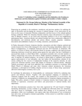 Statement by Mr. Styopa Safaryan