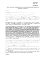 Statement by ILGA-Europe, Labrys, Amulet and COC Netherlands